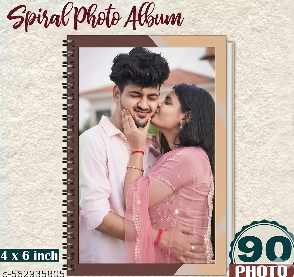 Photo Album with 90 Photo Personalization (4x6 Inch) | Customized Gift for Birthdays, Anniversaries, Valentine's Day, Friends, Couples, Family | Personalize with Photos | Thoughtful Gift for Any Occasion