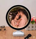 Magic Mirror LED Tabletop Customized Photo Frame For Valentines Day Gifts, Anniversary, Birthday